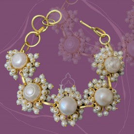 Baroque Pearl Tennis Bracelet