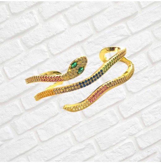 Multi Baguette Serpentine Bracelet