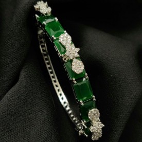 Green Zircon Studded Bracelet