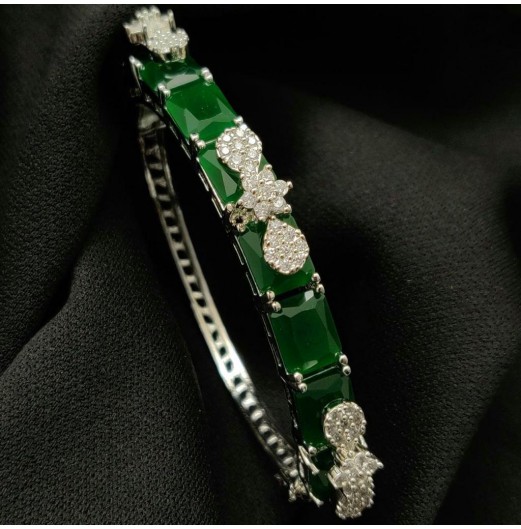 Green Zircon Studded Bracelet