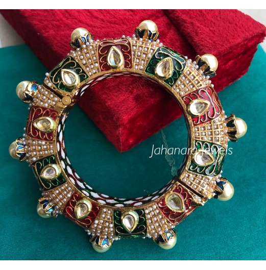 Navratan Multi Color Kundan Openable Pacheli