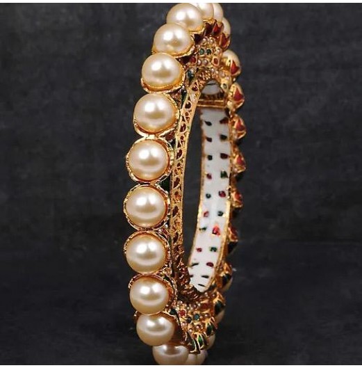 Pacheli Style Openable Pearl Kada