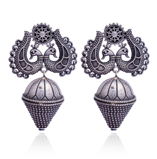 Peacock Cone Tribal Jhumki