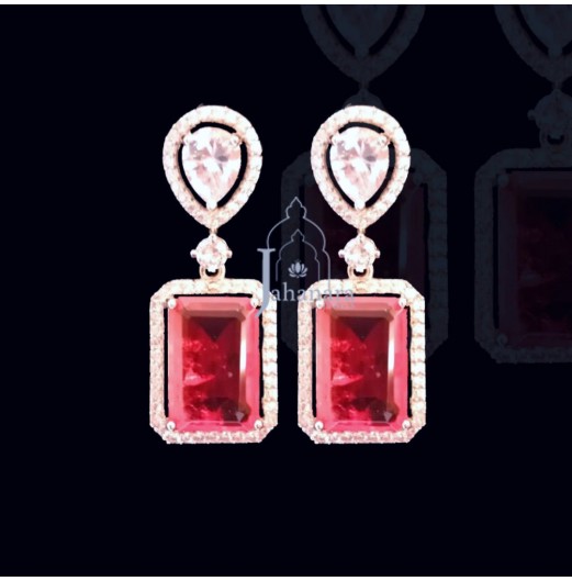 Doublet Rectangle Drop Earrings