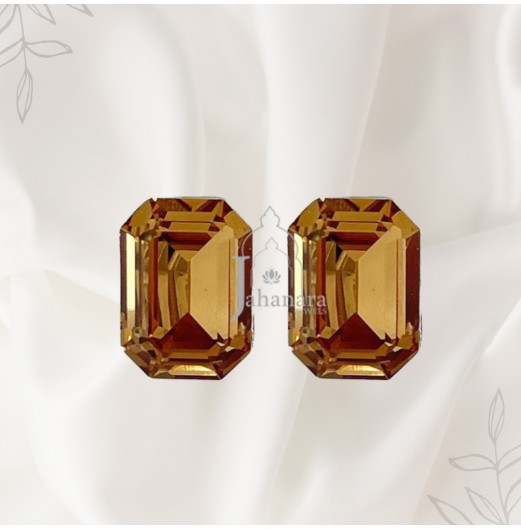 Champagne Swarovski Crystal Studs