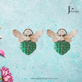 Butterfly Invisible Setting Earrings