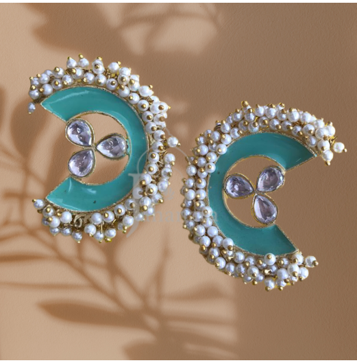 Jahanara Oversized C Pearl Earrings