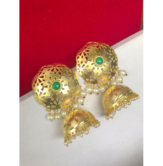 Gold Plated Filigree Jhumki