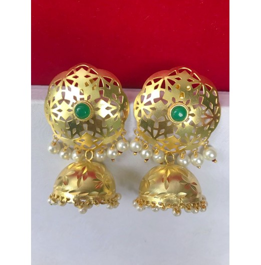 Gold Plated Filigree Jhumki