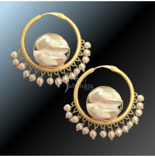 Golden Baroque Bali Hoops