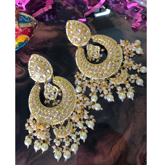 Bridal Kundan Oversized Chandbali