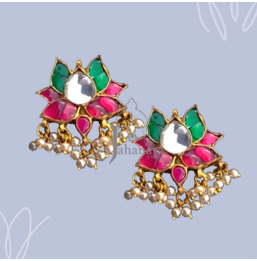 Multi Color Ahmedabadi Kundan Studs