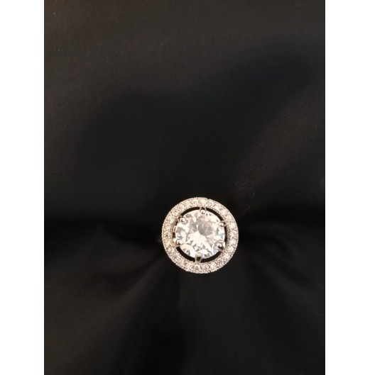 American Diamond Solitaire Ring