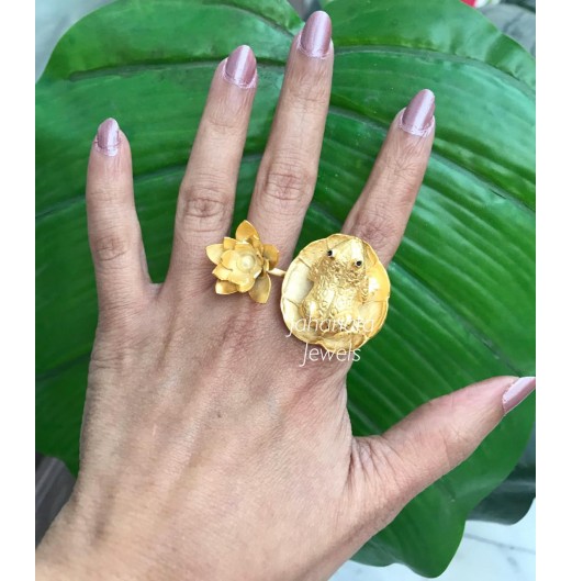 Jahanara Contemporary Double Ring