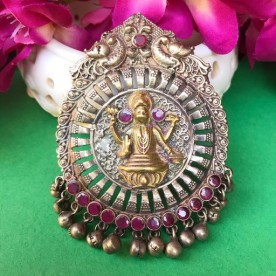 Jahanara Silver Plated Vishnu Pendant 