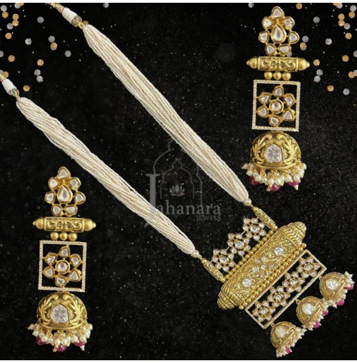 Kundan Long Pendant Set