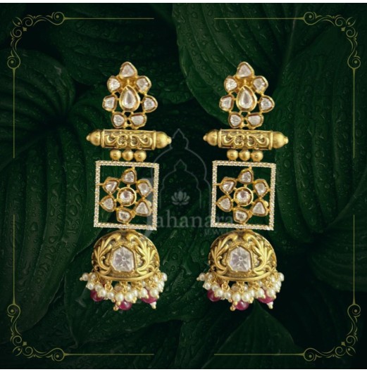 Kundan Long Pendant Set